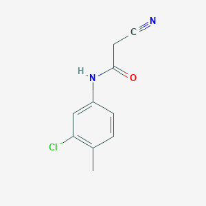 N-(3-Chloro-4-methylphenyl)-2-cyanoacetamide chemical structure (CAS 24522-39-2)