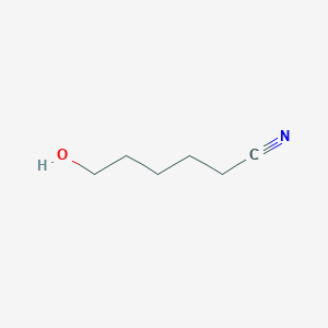 6-Hydroxyhexanenitrile chemical structure (CAS 2453-48-7)