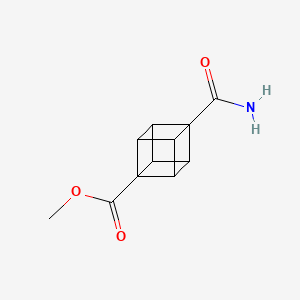 Methyl 4-carbamoylcubane-1-carboxylate chemical structure (CAS 24539-27-3)