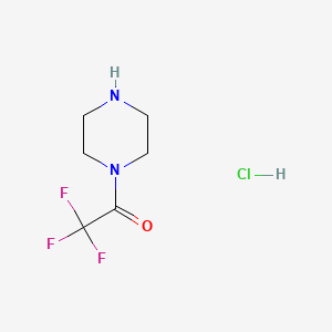 2,2,2-Trifluoro-1-(piperazin-1-yl)ethanonehydrochloride chemical structure (CAS 245487-45-0)
