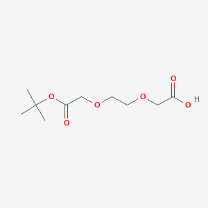 2-(2-(2-(tert-Butoxy)-2-oxoethoxy)ethoxy)acetic acid chemical structure (CAS 2456391-60-7)