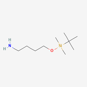 4-((tert-Butyldimethylsilyl)oxy)butan-1-amine chemical structure (CAS 245660-15-5)