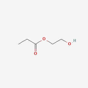 2-Hydroxyethyl propionate chemical structure (CAS 24567-27-9)