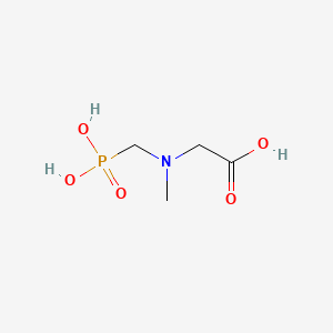 2-(Methyl(phosphonomethyl)amino)acetic acid chemical structure (CAS 24569-83-3)