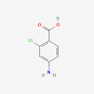 4-Amino-2-chlorobenzoic acid chemical structure (CAS 2457-76-3)
