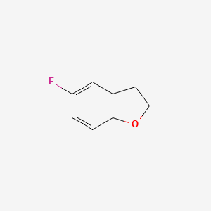 5-Fluoro-2,3-dihydrobenzofuran chemical structure (CAS 245762-35-0)