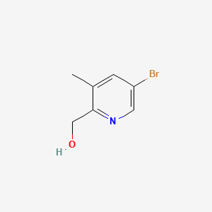 (5-Bromo-3-methylpyridin-2-yl)methanol chemical structure (CAS 245765-71-3)