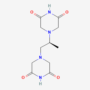 4,4'-[(1S)-1-Methyl-1,2-ethanediyl]bis-2,6-piperazinedione chemical structure (CAS 24584-09-6)