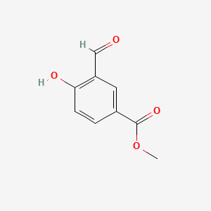 Methyl 3-formyl-4-hydroxybenzoate chemical structure (CAS 24589-99-9)