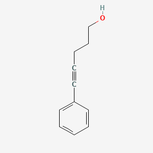5-Phenylpent-4-yn-1-ol chemical structure (CAS 24595-58-2)