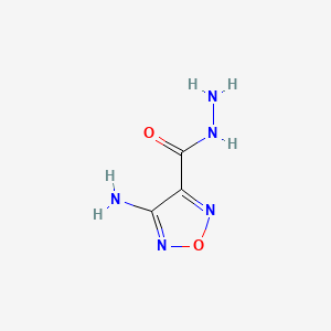 4-Amino-1,2,5-oxadiazole-3-carbohydrazide chemical structure (CAS 246048-72-6)