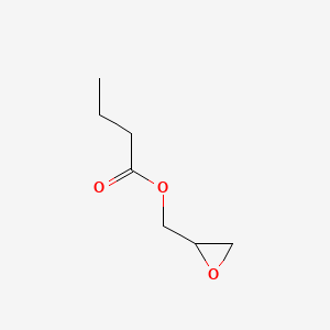 Oxiran-2-ylmethyl butyrate chemical structure (CAS 2461-40-7)