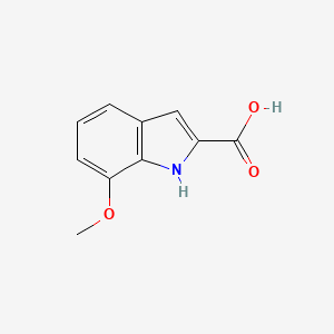 7-Methoxy-1H-indole-2-carboxylic acid chemical structure (CAS 24610-33-1)