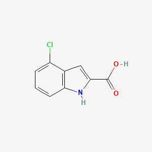 4-Chloro-1H-indole-2-carboxylic acid chemical structure (CAS 24621-73-6)