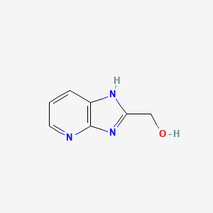 (3H-Imidazo[4,5-b]pyridin-2-yl)methanol chemical structure (CAS 24638-20-8)
