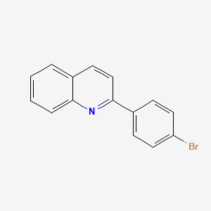 2-(4-Bromophenyl)quinoline chemical structure (CAS 24641-31-4)