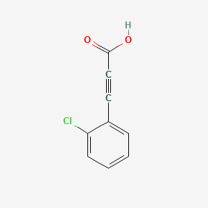 3-(2-Chlorophenyl)propiolic acid chemical structure (CAS 24654-08-8)