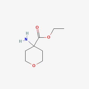 Ethyl 4-aminotetrahydro-2H-pyran-4-carboxylate chemical structure (CAS 246547-26-2)