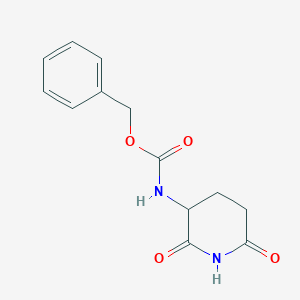 Benzyl (2,6-dioxopiperidin-3-yl)carbamate chemical structure (CAS 24666-55-5)