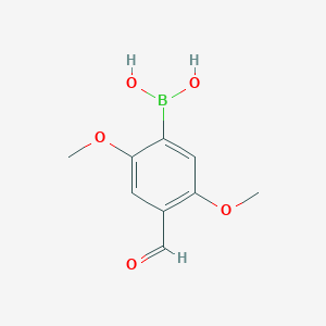 (4-Formyl-2,5-dimethoxyphenyl)boronic acid chemical structure (CAS 2468045-30-7)