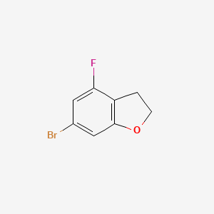 6-Bromo-4-fluoro-2,3-dihydrobenzofuran chemical structure (CAS 2468056-33-7)