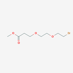 Methyl 3-(2-(2-bromoethoxy)ethoxy)propanoate chemical structure (CAS 2468714-95-4)