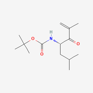 (S)-tert-Butyl (2,6-dimethyl-3-oxohept-1-en-4-yl)carbamate chemical structure (CAS 247068-81-1)