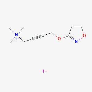 4-((4,5-Dihydroisoxazol-3-yl)oxy)-N,N,N-trimethylbut-2-yn-1-aminium iodide chemical structure (CAS 247079-84-1)