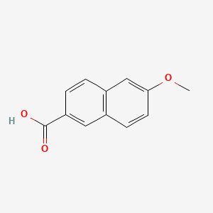 6-Methoxy-2-naphthoic acid chemical structure (CAS 2471-70-7)