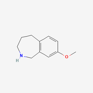 8-Methoxy-2,3,4,5-tetrahydro-1H-benzo[c]azepine chemical structure (CAS 247133-22-8)