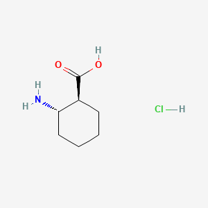 (1S,2S)-2-Aminocyclohexane-1-carboxylic acid hydrochloride chemical structure (CAS 24716-92-5)