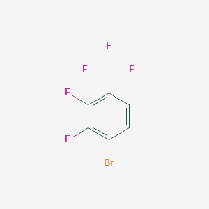 1-Bromo-2,3-difluoro-4-(trifluoromethyl)benzene chemical structure (CAS 247220-84-4)