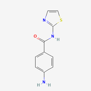 4-Amino-N-(thiazol-2-yl)benzamide chemical structure (CAS 247225-81-6)