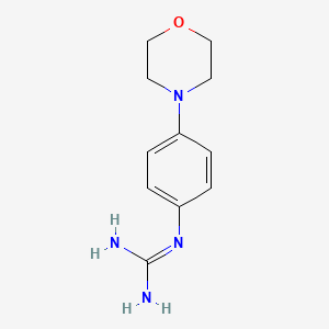 1-(4-Morpholinophenyl)guanidine chemical structure (CAS 247234-41-9)
