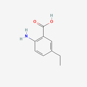 2-Amino-5-ethylbenzoic acid chemical structure (CAS 2475-82-3)