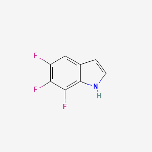 5,6,7-Trifluoro-1H-indole chemical structure (CAS 247564-64-3)
