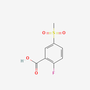 2-Fluoro-5-(methylsulfonyl)benzoic acid chemical structure (CAS 247569-56-8)