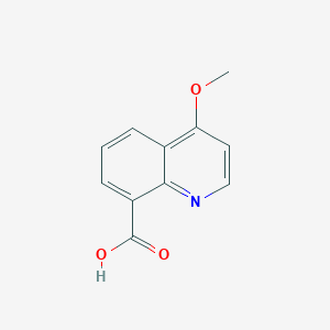 4-Methoxyquinoline-8-carboxylic acid chemical structure (CAS 2479322-34-2)