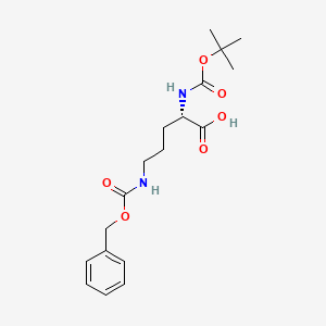 Boc-Orn(Z)-OH chemical structure (CAS 2480-93-5)