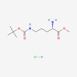H-Orn(Boc)-OMe.HCl chemical structure (CAS 2480-96-8)