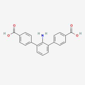 2'-Amino-[1,1':3',1''-terphenyl]-4,4''-dicarboxylic acid chemical structure (CAS 2480282-83-3)