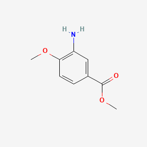 Methyl 3-amino-4-methoxybenzoate chemical structure (CAS 24812-90-6)