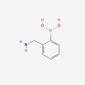 (2-(Aminomethyl)phenyl)boronic acid chemical structure (CAS 248274-03-5)