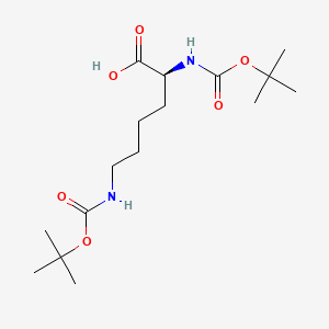 Boc-Lys(Boc)-OH chemical structure (CAS 2483-46-7)