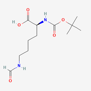 N2-(tert-Butoxycarbonyl)-N6-formyl-L-lysine chemical structure (CAS 2483-47-8)