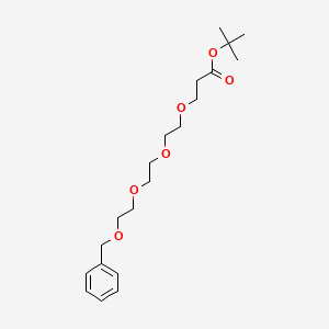 tert-Butyl 1-phenyl-2,5,8,11-tetraoxatetradecan-14-oate chemical structure (CAS 2484091-04-3)