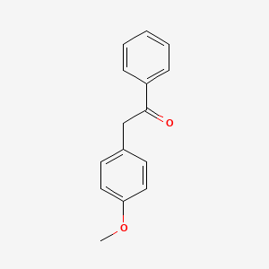 2-(4-Methoxyphenyl)acetophenone chemical structure (CAS 24845-40-7)