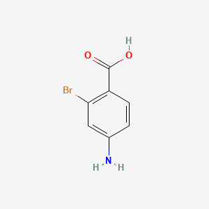 4-Amino-2-bromobenzoic acid chemical structure (CAS 2486-52-4)