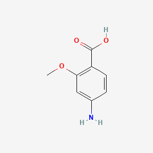 4-Amino-2-methoxybenzoic acid chemical structure (CAS 2486-80-8)