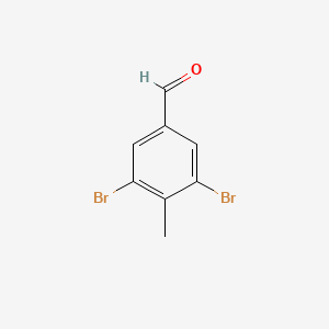 3,5-Dibromo-4-methylbenzaldehyde chemical structure (CAS 248607-57-0)
